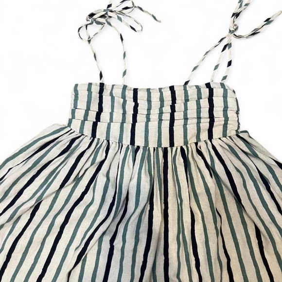 Midi dress featuring a smocked bodice and a flowing skirt - Picture 3 of 5